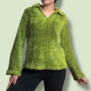 Super Cute Y2K Green Long sleeve💚